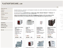 Tablet Screenshot of plastkortskrivare.com